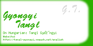 gyongyi tangl business card